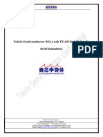 Taixin Semiconductor 802.11ah TX-AH-Rx00P Family Brief DatasheetV1.0.1_20220420113300