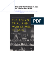 The Tokyo Trial and War Crimes in Asia 1St Ed Edition Mei Ju Ao Full Chapter PDF Scribd