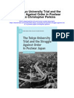 The Tokyo University Trial and The Struggle Against Order in Postwar Japan Christopher Perkins Full Chapter PDF Scribd