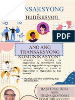 TRANSAKSYONG KOMUNIKASYON