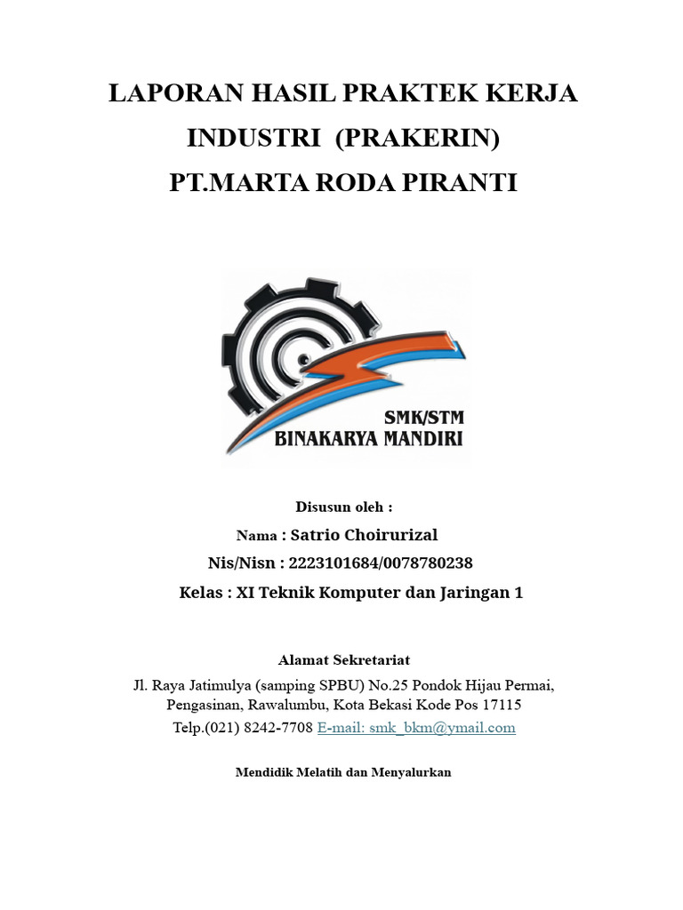 Laporan Prakerin PT. Matra Roda Piranti | PDF
