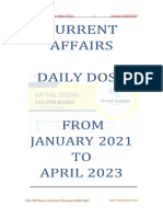 Current Affairs MCQs From Jan 2021 to April 2023 Complete VZ 03468134627