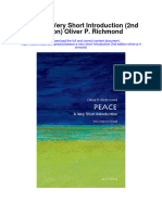 Peace A Very Short Introduction 2Nd Edition Oliver P Richmond Full Chapter PDF Scribd