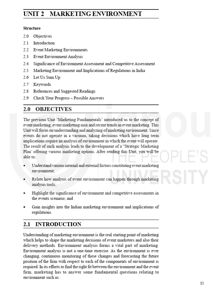 Internal and External Marketing Environment Analysis | PDF | Swot ...