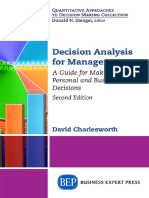 Charlesworth D Decision Analysis For Managers A Guide 2ed 2017