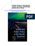 Download Successful Public Policy In The Nordic Countries Cases Lessons Challenges Caroline De La Porte full chapter pdf scribd