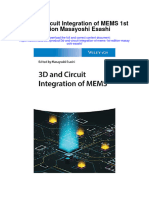 3D and Circuit Integration of Mems 1St Edition Masayoshi Esashi Full Chapter PDF Scribd