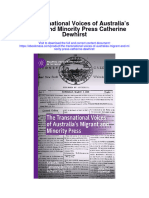 The Transnational Voices of Australias Migrant and Minority Press Catherine Dewhirst Full Chapter PDF Scribd