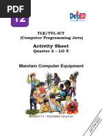 CHECKED FOR WEEK 5 Computer Programmming Java - J SHS - Quarter 2 - LAS 3 - Gavan