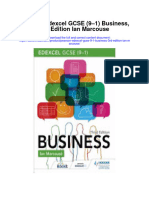 Pearson Edexcel Gcse 9 1 Business 3Rd Edition Ian Marcouse Full Chapter PDF Scribd