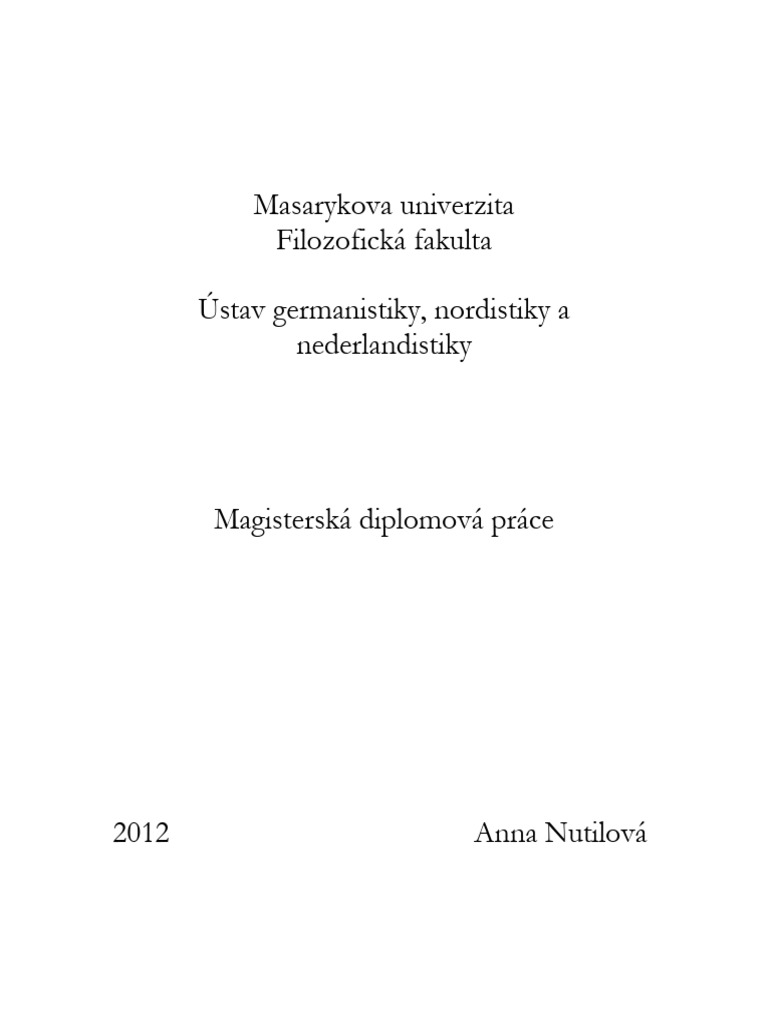 Scriptie - Nutilova | PDF