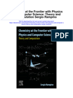 Chemistry at The Frontier With Physics and Computer Science Theory and Computation Sergio Rampino Full Chapter PDF Scribd