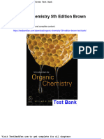 Organic Chemistry 5Th Edition Brown Test Bank PDF
