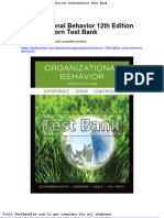 Organizational Behavior 12Th Edition Schermerhorn Test Bank PDF