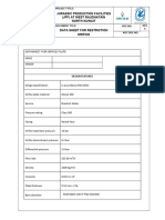 Data Sheet For Restriction Orifice