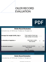 Broiler Record Evaluation