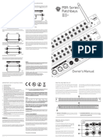 Black Lion Audio Patchbays Owners Manual 2pg
