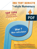 MTR NAPLAN Style Year 7 Numeracy Non Calculator 2015