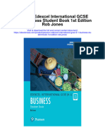 Pearson Edexcel International Gcse 9 1 Business Student Book 1St Edition Rob Jones Full Chapter PDF Scribd