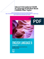 Pearson Edexcel International Gcse 9 1 English Language B Student Book 2Nd Edition Pam Taylor Full Chapter PDF Scribd