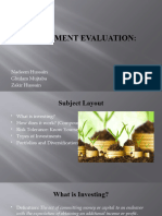 Investing evaluation