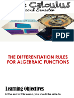 Lesson 2 The Differentiation Rules For Algebraic Functions