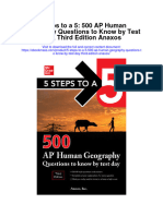 5 Steps To A 5 500 Ap Human Geography Questions To Know by Test Day Third Edition Anaxos Full Chapter PDF Scribd