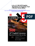 5 Steps To A 5 500 Ap English Literature Questions To Know by Test Day Shveta Verma Miller Full Chapter PDF Scribd