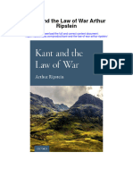 Kant and The Law of War Arthur Ripstein Full Chapter PDF Scribd