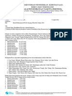 Surat Hasil Pelaksanaan OSNK 2024