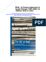 The Uk at Risk A Corpus Approach To Historical Social Change 1785 2009 1St Ed Edition Jens O Zinn All Chapter