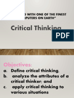 ENG 2 Lesson 1 - Critical Thinking