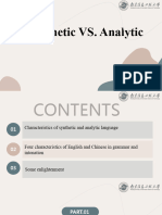 U5 Synthetic and Analytic