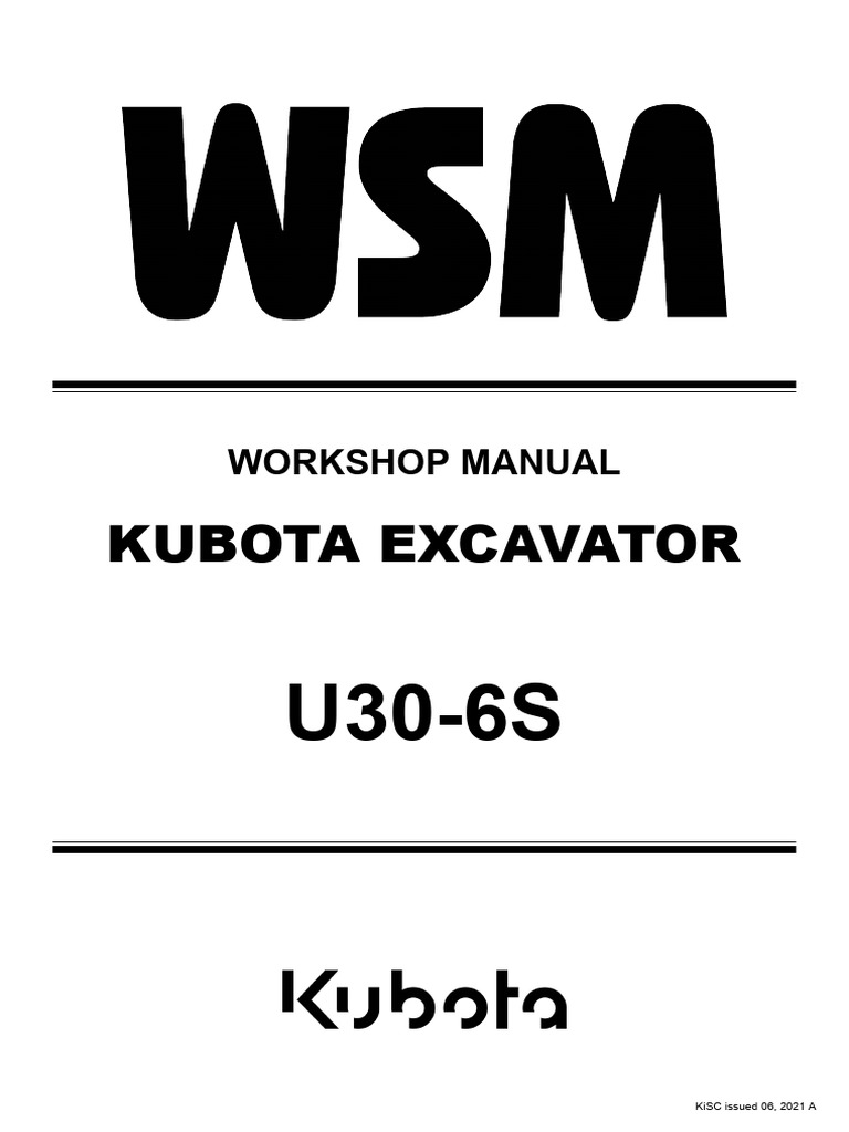 Kubota WSM ワークショップマニュアル WSM Kubota Workshop Manual | eBay