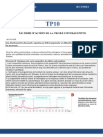 2nd - TP 10 - Le Mode D'action de La Pilule Contraceptive