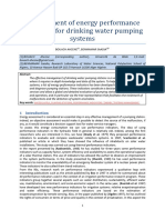 Development of energy performance indicators for drinking water pumping systems