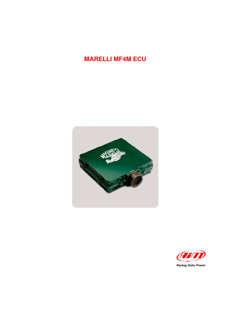 Marelli MF4M ECU Tech Guide | PDF | Throttle | Computer Engineering