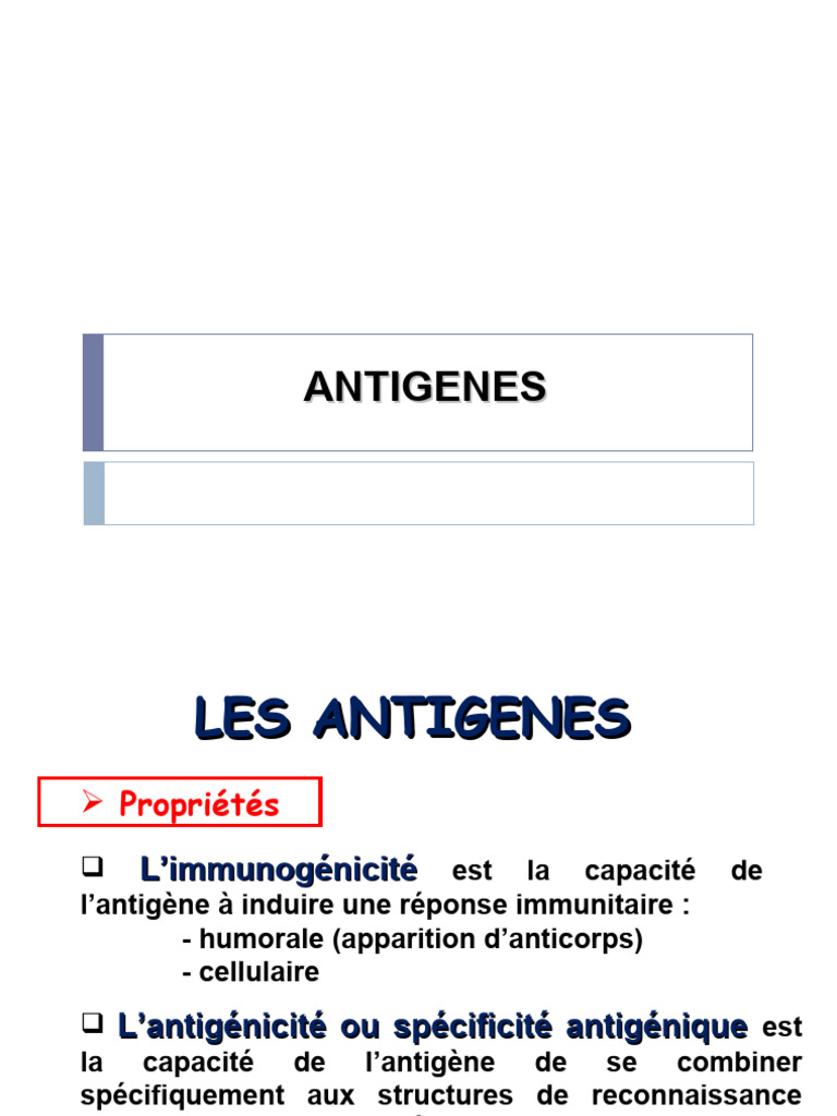 Antigénicité et immunogénicité des antigènes | PDF | Antigène | Épitope