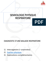 Semiologie Physique QCM Respiratoire
