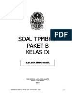 Soal TPMBK 2 Paket B Bahasa Indonesia
