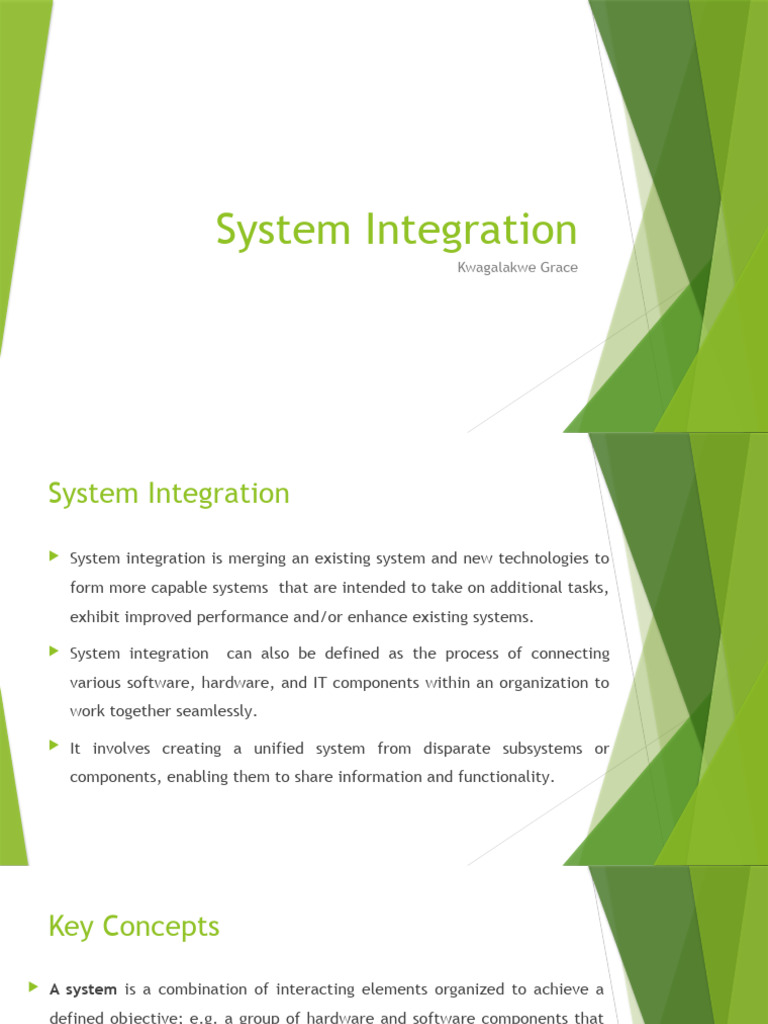 Lecture 3 - System Integration | PDF | System | Service Oriented ...