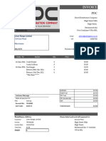 PDC Logistics Invoice - Linens Range Limited - Period 16th Mar To 24th Mar 2024