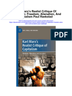 Karl Marxs Realist Critique of Capitalism Freedom Alienation and Socialism Paul Raekstad Full Chapter