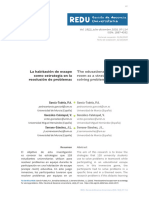 La Habitación de Escape Como Estrategia en La Resolución de Problemas