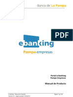 Manual de Producto E-Banking Pampa Empresas