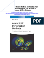 Download Asymptotic Perturbation Methods For Nonlinear Differential Equations In Physics Attilio Maccari full chapter