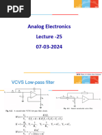 Analog Electronics Lecture-25-07032024