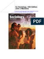 Full download Test Bank For Sociology 16Th Edition John J Macionis pdf