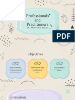 Professionals and Practitioners in Communication