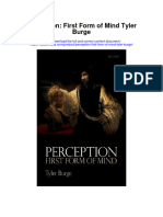 Download Perception First Form Of Mind Tyler Burge all chapter